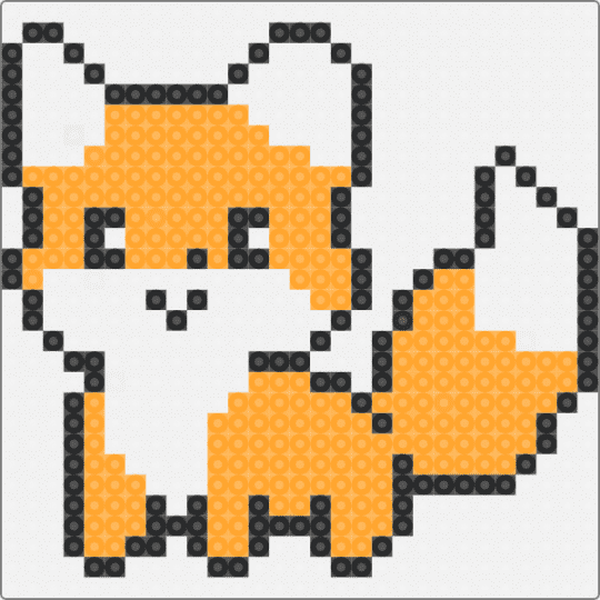Cute fox!!! - white,orange
