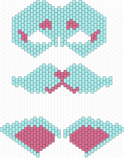 pink and blue mask& ears! - light blue