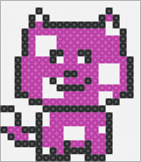 white sopted pink cat or whatever - white,pink