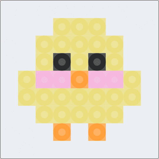 Little chick - white,yellow