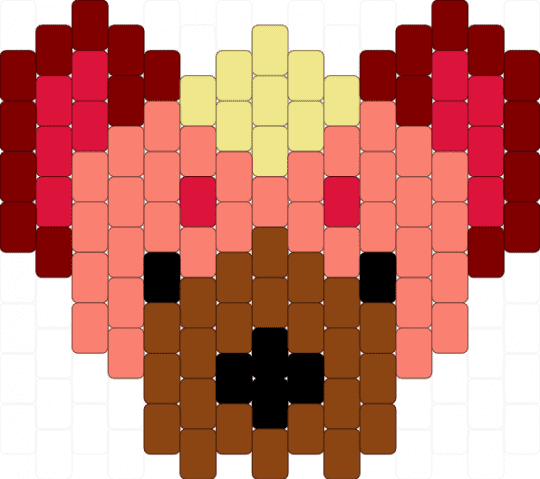 pink hyena - orange,red