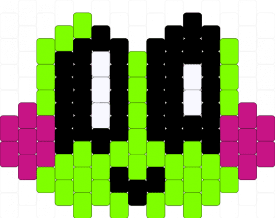 ribbit - green,pink