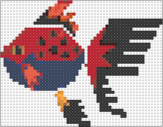 Gunpowderfish - black,red,purple,monster hunter,fish