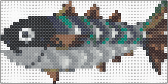 Whetfish - tan,gray,brown,purple,monster hunter,fish
