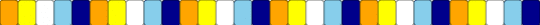Aroace single - light blue, orange, purple, yellow