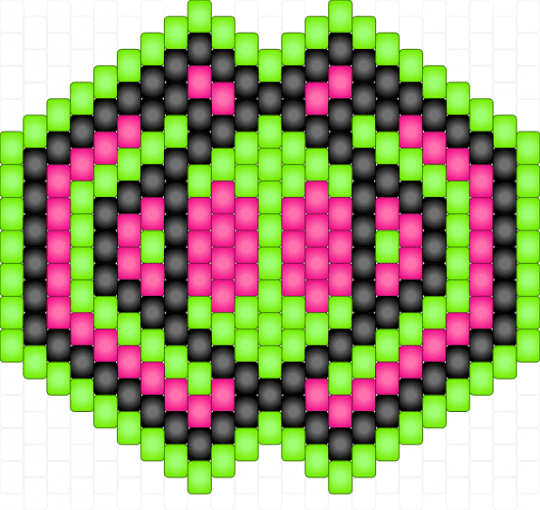 Weird little Invader Zim mask - green,pink