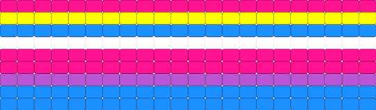 Pan and bi ladder stitches for my friends - light blue, pink