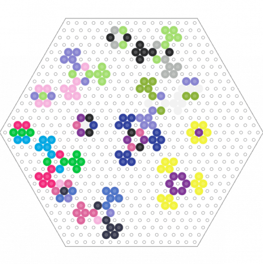 Pride solvers and flowers part two - blue, green, pink, purple