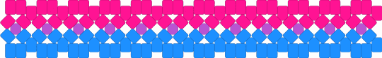 Bi xbase - light blue, pink