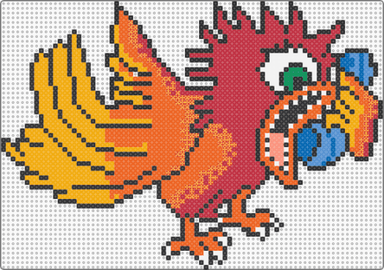 Bird Phone - orange, red