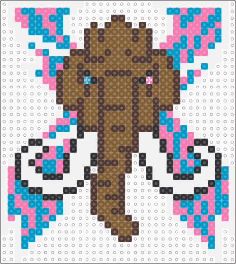 wooli x excision - brown, light blue, tan