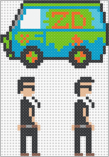 ZD mystery van - zeds dead,scooby doo,edm,dj,music,mystery machine,cartoon,green,light blue