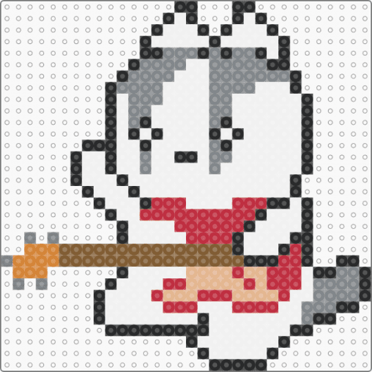 Dabin guitar - gray, red, white