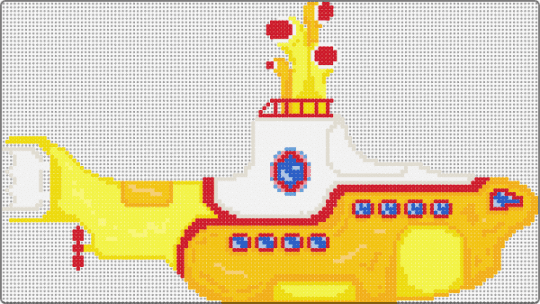 The Beatles - Yellow Submarine - yellow,red,orange,beatles