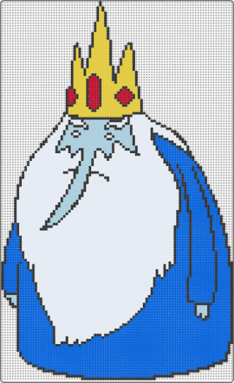 Ice King - white,blue,cartoons