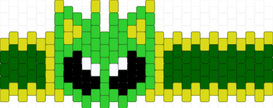 Gnarpy cuff - yellow,green