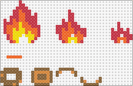 3d fire - fire,flames,3d,log,campfire,burn,yellow,red,orange,brown