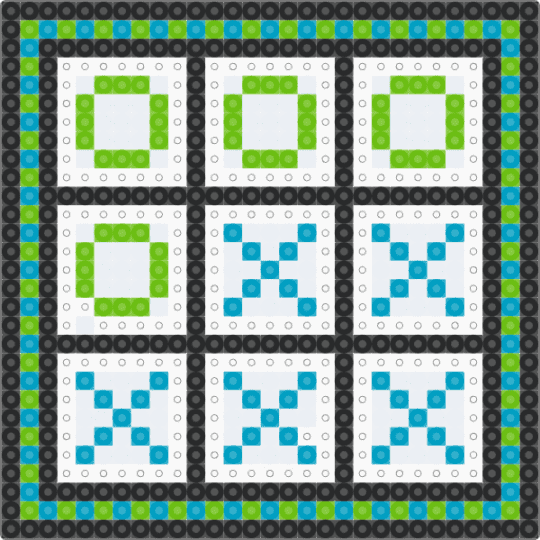 Tic-Tac-Toe - green,light blue
