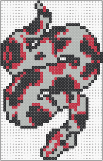 Black and red snake - red,beige