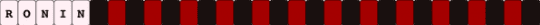 Singe part of Ronin Cuff(Killer Chat) - black, character, killerchat, red, roninkillerchat, rotator, white