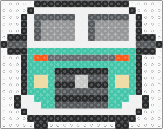Kombi - teal,gray