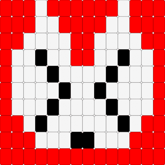 Token flat! [Femtanyl] - femtanyl, kandi, ladder stitch, lovesick cannibal peak, red, token, white