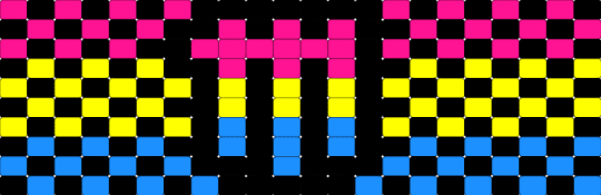 pan cufff - black,pink,yellow