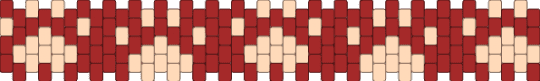 Paw Collar - red,beige