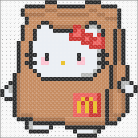 Hello Kitty - McDonald's Paper Bag - tan,sanrio,hello kitty,cute,chibi,kawaii