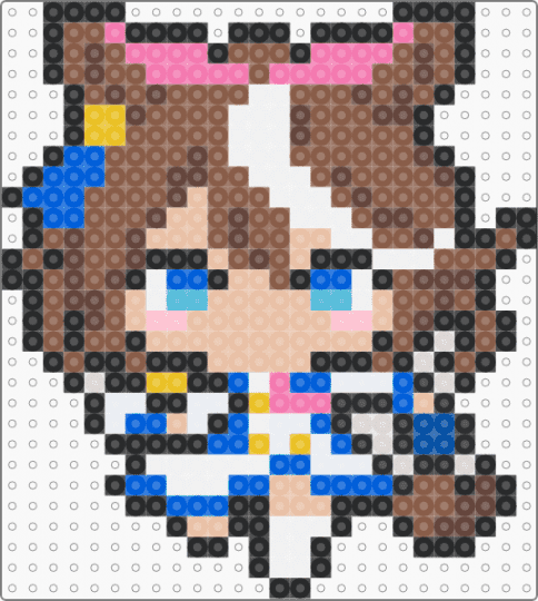 Tokai Teio - Umamusume Pretty Derby - tan,brown,blue,beige,tokai teio,umamusume,chibi,anime,cute,kawaii