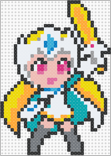 Chibi Starr Nova - Brawl Stars - yellow,beige,teal,colorful,star,starr patrol,brawl stars,starr nova,chibi,kawaii,magical,cute