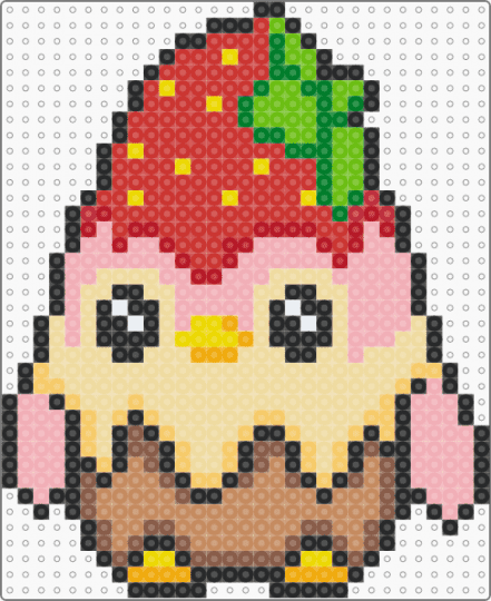 Strawberry Penguin - Adopt Me! - red,beige,tan,sweet,cute,penguin,kawaii,chibi,adopt me,roblox