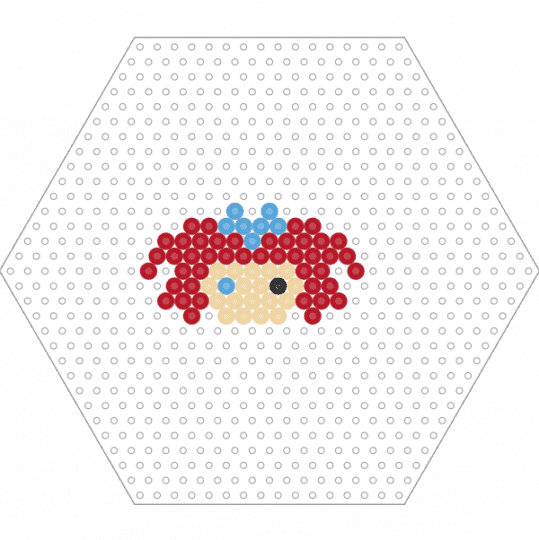 Mini Chibi Ragatha Perler - red