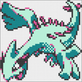 Lugia Recolor - lugia,pokemon,character,gaming,teal,pink