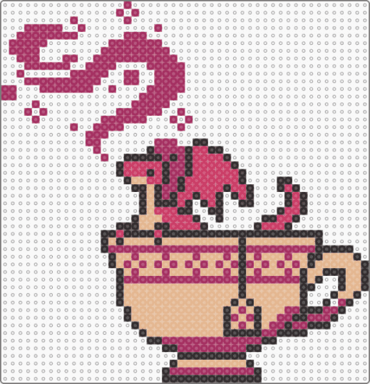 Teacup Dragon - pink,beige