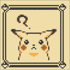 Confused Pika - pikachu,pokemon,confused,starter,gaming,box,panel,question mark,yellow