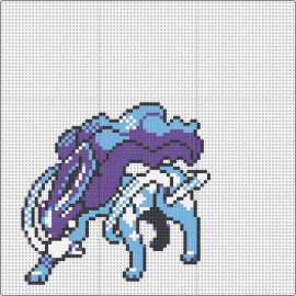 Gen 2 Suicune(Gold) - suicune,pokemon,character,gaming,anime,fantasy,blue,purple