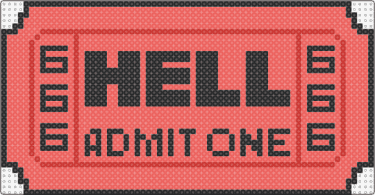 Ticket to Hell 2 - black,red