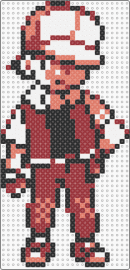 Pokemon Trainer Red Sprite - trainer,pokemon,sprite,gaming,red,white