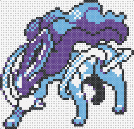 Gen 2 Suicune(Gold) - suicune,pokemon,character,gaming,anime,fantasy,blue,purple