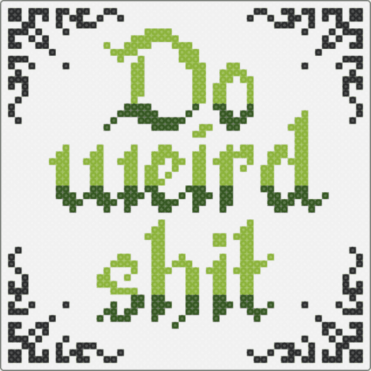 Do Weird Shit - white,green,gold