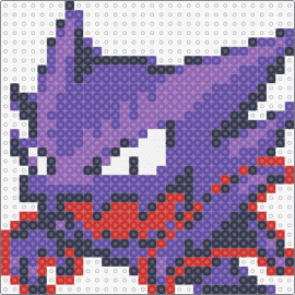 @mope_dotpict Haunter - haunter,pokemon,character,gaming,spooky,purple,red