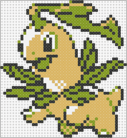 Gen 2 Bayleef - bayleef,chikorita,pokemon,evolution,character,gaming,green,tan