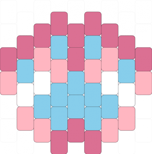 Femboy flag paw - light blue, pink
