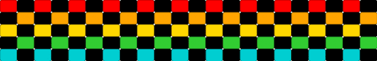 Rainbow cuff - black,orange,green,colorful