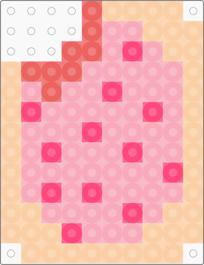 Cute Strawberry Poptart - beige, cotddessert, pink
