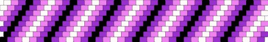 neogirl pride peyote cuff diagonal - purple,pink