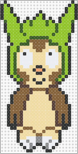 movieunleashers chespin - animal, animals, beige, cartoon, furry, green, pokmon, starters, tan