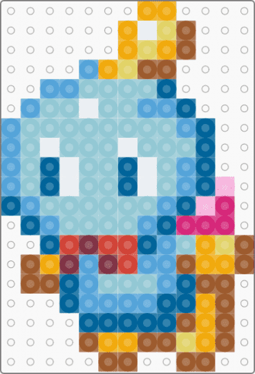 cheese the chao (2) - tan,light blue,blue,cute,kawaii,sonic the hedgehog,simple,charm,keychain,video game,small