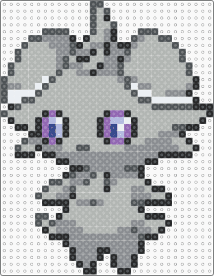 espurr - animal, beige, cute, gray, kawaii, nintendo, pokmon, video game
